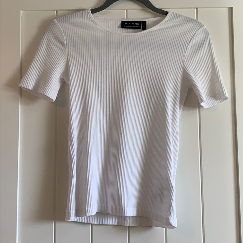The Fifth Label Ribbed Short Sleeve Top